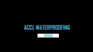 accl waterproofing parging [upl. by Salsbury260]