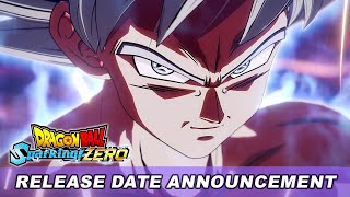 DRAGON BALL Sparking ZERO – Release Date Announcement Trailer [upl. by Atteinotna]