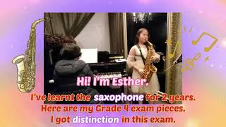 ABRSM Grade 4 Alto Saxophone Exam 2021 [upl. by Templer]