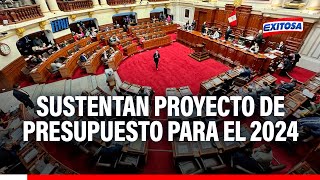 🔴🔵Congreso Ministros de estado sustentan el proyecto de presupuesto para el 2024 [upl. by Nuahc]