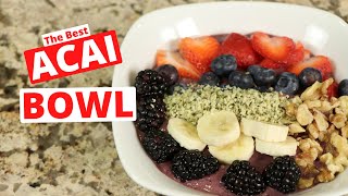 3 Tips For The Best Vegan Acai Bowl Recipe  Gluten amp Dairy Free  Rockin Robin Cooks [upl. by Kinna]