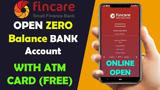 Open zero balance account in fincare bank online  fincare bank account opening with debit card [upl. by Lahpos]