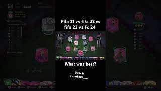 Fifa 21 vs fifa 22 vs fifa 23 vs Fc24 shorts fifa trendingfc24 fc25 viral trendingshorts [upl. by Ullman]