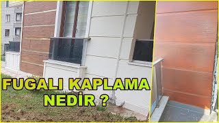 DIŞ CEPHE FUGALI KAPLAMA NEDİR  MANTOLAMA  KAPLAMA NASIL YAPILIR  inşaatişleri şantiye [upl. by Enobe805]