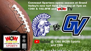 Conneaut Spartans Football  Grand Valley Mustangs 8222024 [upl. by Nevah]