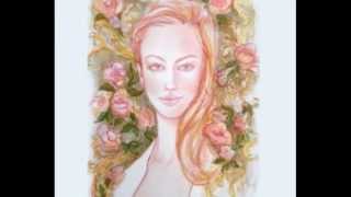 Femmes en Fleurs  MarieFrance RIVIERE  artiste peintre [upl. by Eenhpad737]