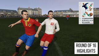 1934 World Cup Round of 16 Highlights Part 2  Historic Football Simulation [upl. by Rosse]