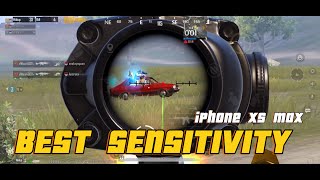 BEST SENSITIVITY PUBG MOBILE 2023  5 finger  gyro  akurasi💯  iPhone xs Max Frame😩 [upl. by Dianne]