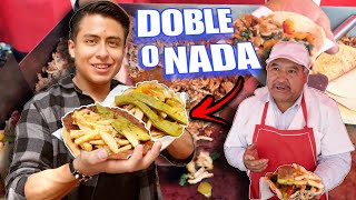 El RETO de TACOS GIGANTES que NADIE HA LOGRADO 🌮  Si no Termino Pago Doble 🔥🇲🇽 [upl. by Iliak]