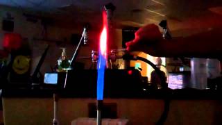 MegaLab  Flame Test  Li Na K Ca Sr Ba Cu [upl. by Ebby]