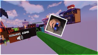 Moonwalking In BEDWARS With Handcam asmr [upl. by Lilithe]