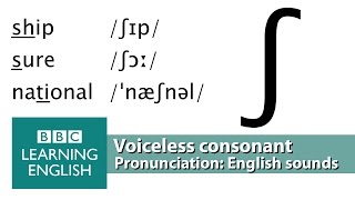 English Pronunciation 👄 Voiceless Consonant  ʃ  ship’ ‘sure’ amp national [upl. by Geno]