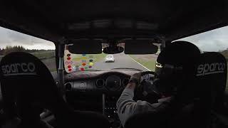 MINI R53 vs Clio 182 vs Civic EF at Knockhill [upl. by Akiehsal]