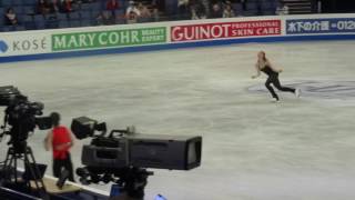 Laurine LECAVELIER  2017 World Figure Skating Championships Practice Day 2 [upl. by Nunciata]