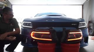 Custom Charger Headlights  comparison to stock DRL vs Diode Dynamics replacements [upl. by Royden]