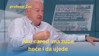 Ako narod ima zube hoće i da ujede  profesor Zec [upl. by Ahsauqram]