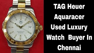 Used TAG Heuer Aquaracer Mens Quartz Watch With Date tagheuer secondhandwatch usedwatch quartz [upl. by Jarlathus]