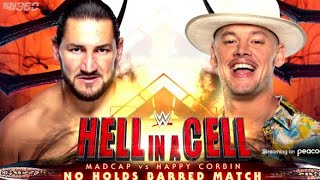 Hell In A Cell Madcap Moss Vs Happy Corbin  Happy Corbin Vs Madcap Highlights  HELL IN A CELL 2022 [upl. by Ainoz653]