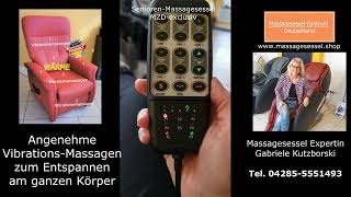 Senioren Massagesessel Bedienungsanleitung deutsch MZD exclusiv [upl. by Busey]