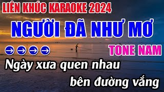 Liên Khúc Người Đã Như Mơ Karaoke Tone Nam Karaoke 9999  Beat Mới [upl. by Ramsa]