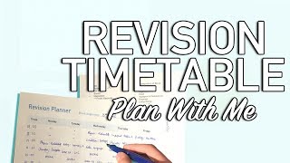 PLAN WITH ME  GCSE REVISION TIMETABLE  FREE DOWNLOAD [upl. by Daahsar827]