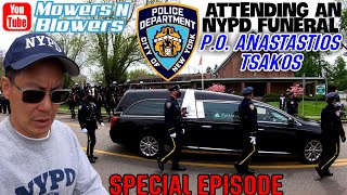 ATTENDING THE FUNERAL PROCESSION OF NYPD HIGHWAY 3 PATROL POLICE OFFICER ANASTASIOS TSAKOS 050421 [upl. by Meris]