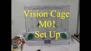 Vision Cage M01 Bird Cage Set Up [upl. by Lyrradal850]