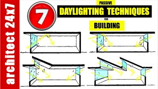 7 DAYLIGHTING TECHNIQUES FOR BUILDING [upl. by Annairb]