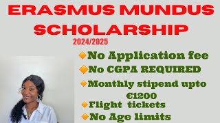 Fully Funded Erasmus Mundus scholarship in Europe 20242025 [upl. by Annahgiel]