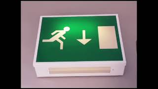 fire exit light from Asda living oldham Elk Mill Shopping Park [upl. by Asena]