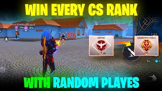 How To Win Every CS Rank With Random Players  Clash Squad Ranked Tips and Tricks  Free Fire [upl. by Aretina639]