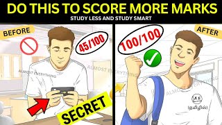 STUDY LESS amp SCORE MORE  Smart Study Tips Tamil  Motivation to Increase Focus almost everything [upl. by Ednyl]