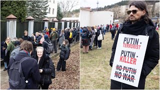 Lietuvoje gyvenantys Rusijos piliečiai susirinko atiduoti balsą atsakė ką palaiko [upl. by Caputto434]