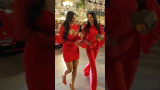 Ferrari Sexy Lady Boss arrival at Casino MC monaco millionaire luxurious lifestyle richstyle [upl. by Nehte]