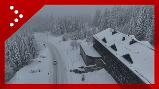 Madonna di Campiglio imbiancata dopo abbondanti nevicate le immagini dal drone [upl. by Hedveh]