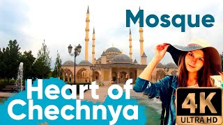 4K  Mosque quotHeart of Chechnya»  Grozny Chechen Republic Russia [upl. by Waldner]