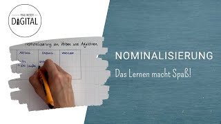 Nominalisierung Substantivierung von Verben und Adjektiven inkl Arbeitsblatt [upl. by Lambard391]