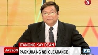 Itanong kay Dean  Pagkuha ng NBI clearance [upl. by Simaj]