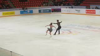 Gabriella Papadakis Guillaume Cizeron Practice  Grand Prix Grenoble  24112018 [upl. by Nylirac]