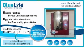 BlueLife® NanoSwatch NFUV  Water Purifier  stainlesssteel Tank  hyderabad Dt13062024 [upl. by Sivrahc481]