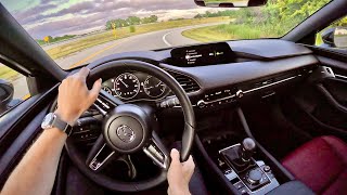 2023 Mazda3 25 S Carbon Edition AWD Hatchback  POV Driving Impressions [upl. by Ahsuat29]