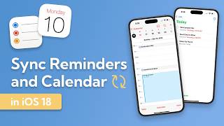 Linking Reminders and Calendar in iOS18 [upl. by Narok]