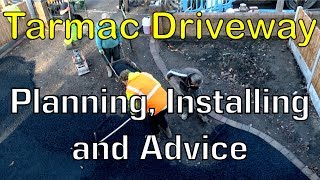 Laying of a new Tarmac Driveway Timelapse  My Experience Shared [upl. by Niatsirk]