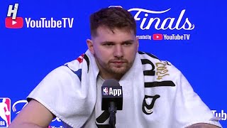 Luka Doncic previews Game 1 FULL Interview  2024 NBA Finals Media Day [upl. by Kokaras53]