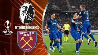 Freiburg vs West Ham Extended Highlights  UEL Group Stage MD 2  CBS Sports Golazo  Europe [upl. by Adnilec]