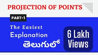 Projection of Points Engineering Drawing Part1 by Subhodaya Video1 [upl. by Docia971]