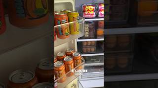 ASMR fridge restock 🍊🥑🍓✨ fridgeorganization fridgerestock satisfyingasmr [upl. by Tizes1]