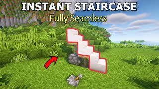 Minecraft INSTANT Secret Stairs To Survival Redstone Builds [upl. by Desdamona306]