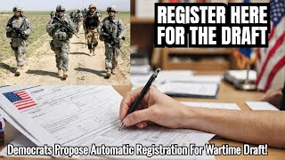 Democrats Propose Automatic Registration For Wartime Draft [upl. by Ayahsey484]