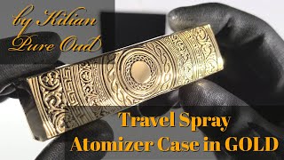 by Kilian Pure Oud Travel Set  Gold Travel Spray Atomizer Case [upl. by Ainslee]